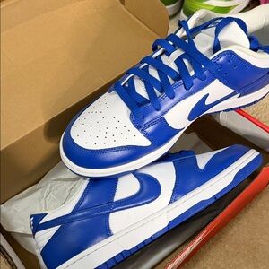 Nike Blue and White Sneakers